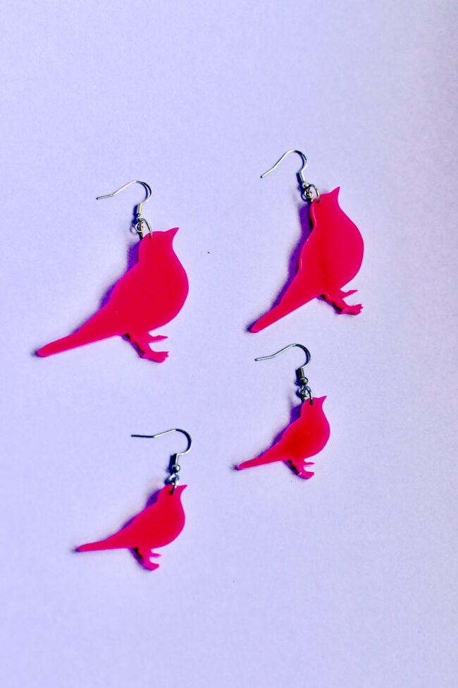 Ben Lintu Korvakorut Pinkki titiMadam Jewelry Ben Lintu Korvakorut Pinkki titiMadam Jewelry