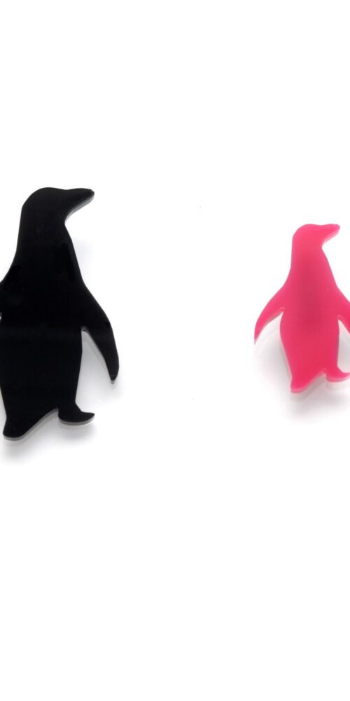 Bozan Pingviini Kaksi Kokoa Pinkki Musta titiMadam Jewelry