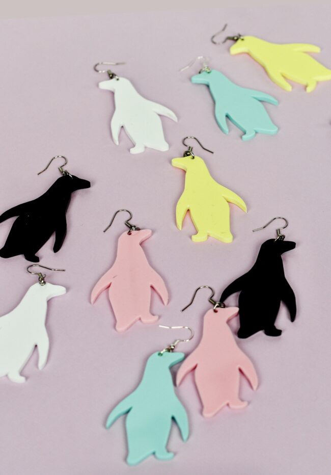 Bozan Pingviini värikkäät eläin korvakorut titiMadam Bozan Pingviini värikkäät eläin korvakorut titiMadam Jewelry