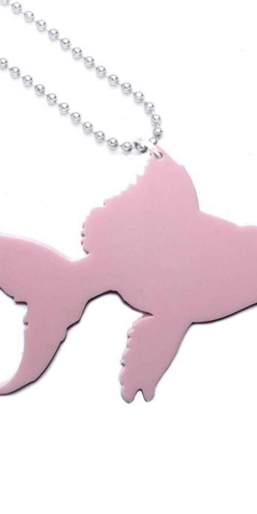 Galatee Kultakala Iso Vaaleanpunainen Kaulakoru titiMadam Jewelry