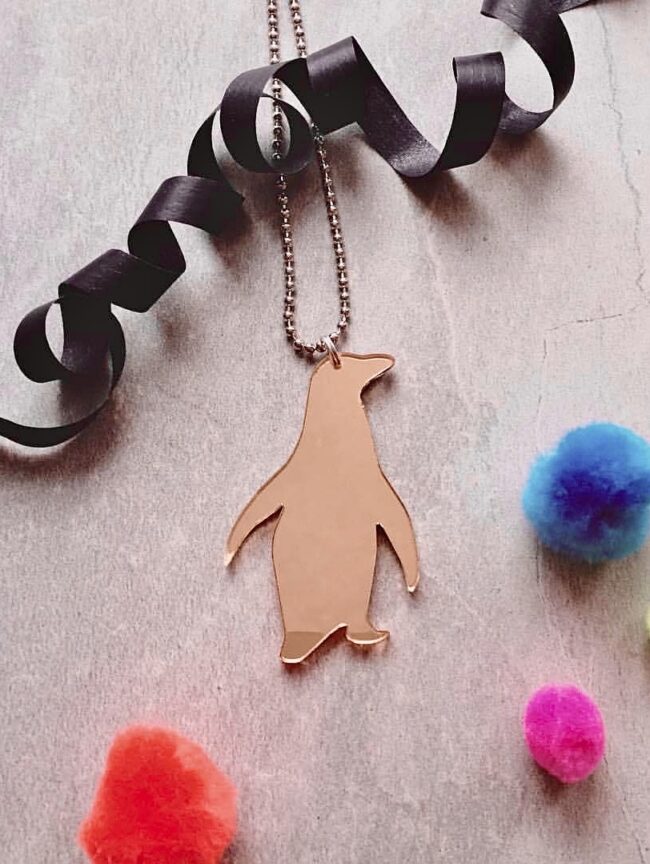 Bozan Pingviini pieni ruusukulta peili kaulakoru titiMadam Jewelry Bozan Pingviini pieni ruusukulta peili kaulakoru titiMadam Jewelry