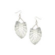 Monstera chandelier earrings