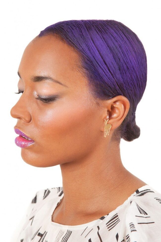 Pienet Juan Bambi Eläin Nappikorvakorut kulta peili titiMadam Jewelry Pienet Juan Bambi Eläin Nappikorvakorut kulta peili titiMadam Jewelry