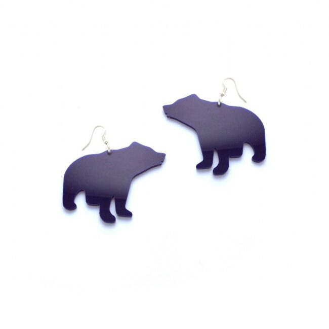 Björn Karhu mustat korvakorut titiMadam Jewelry Björn Karhu mustat korvakorut titiMadam Jewelry