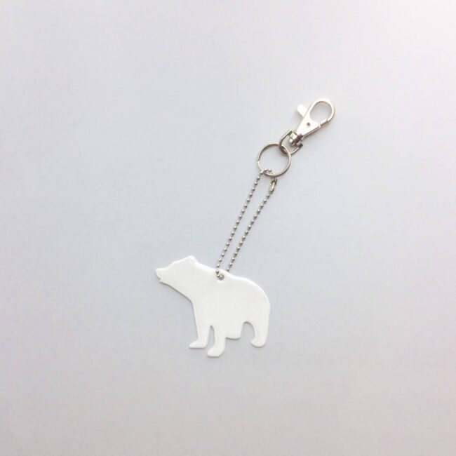 Björn Bear karhu valkoinen heijastin titiMadam Jewelry Björn Bear karhu valkoinen heijastin titiMadam Jewelry