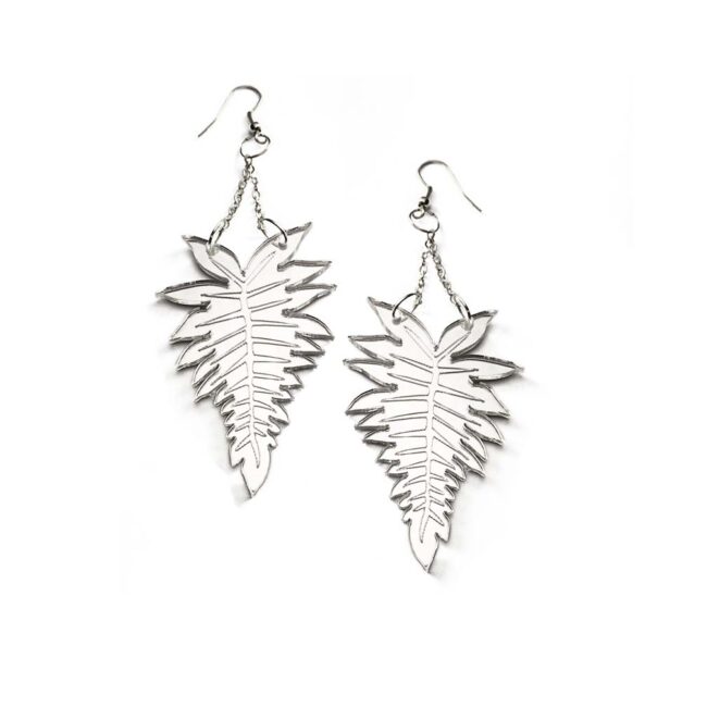 Fern hopea peili isot korvakorut titiMadam Jewelry Fern hopea peili isot korvakorut titiMadam Jewelry