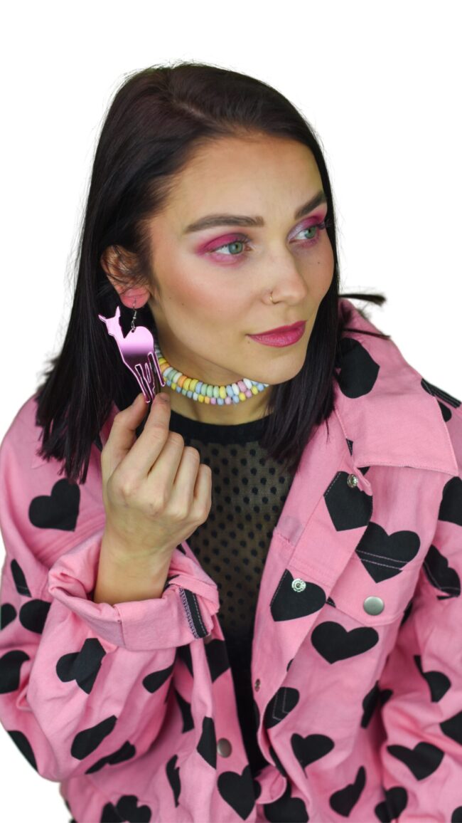 Isot Juan Bambi Korvakorut pinkki peili titiMadam Jewelry Isot Juan Bambi Korvakorut pinkki peili titiMadam Jewelry