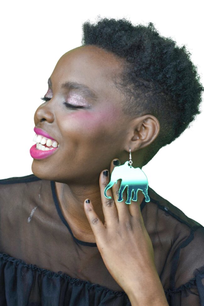 Anton Norsu Isot korvakorut vihreä peili titiMadam Jewelry Anton Norsu Isot korvakorut vihreä peili titiMadam Jewelry