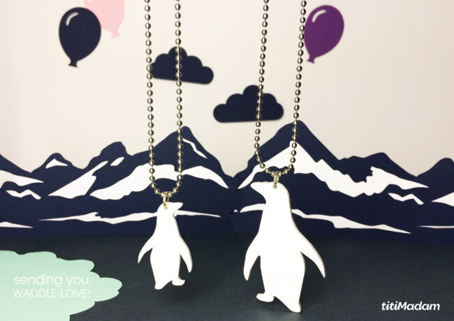 Bozan Pingviini Valkoinen Kaulakoru Kaksi Kokoa Bozan Pingviini Valkoinen Kaulakoru Kaksi Kokoa