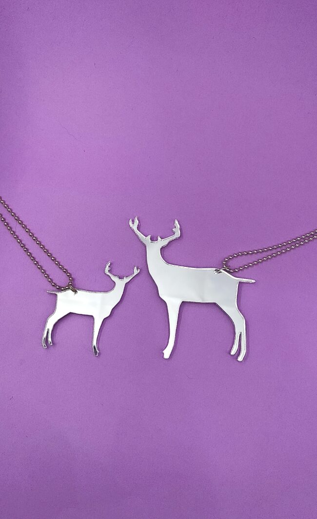 peura-hopea-kaulakoru-iso-pieni peura-hopea-kaulakoru-iso-pieni