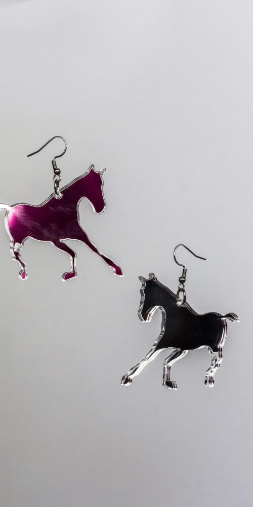 Emma hevonen eläin korvakorut hopea titiMadam