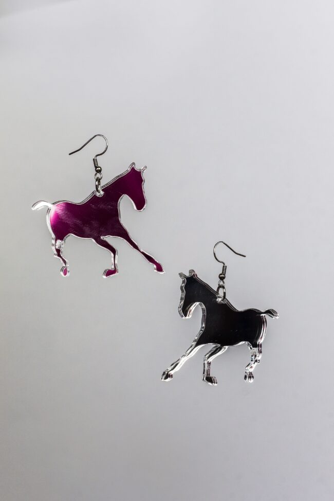 hevonen-korvakorut-hopea-peili Emma hevonen eläin korvakorut hopea titiMadam