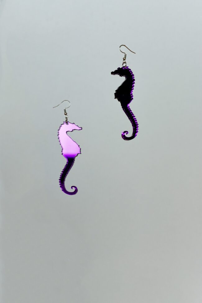 Sara Merihevonen Liila Peili Isot Eläin Korvakorut titiMadam Jewelry Sara Merihevonen Liila Peili Isot Eläin Korvakorut titiMadam Jewelry