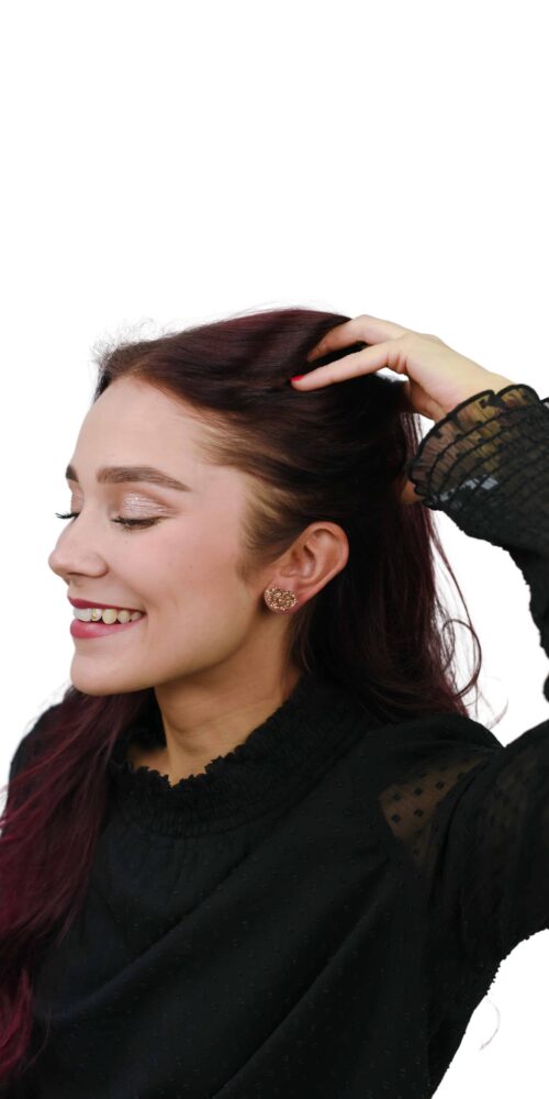 Huulet Pienet Glitter Nappikorvakorut titiMadam Jewelry