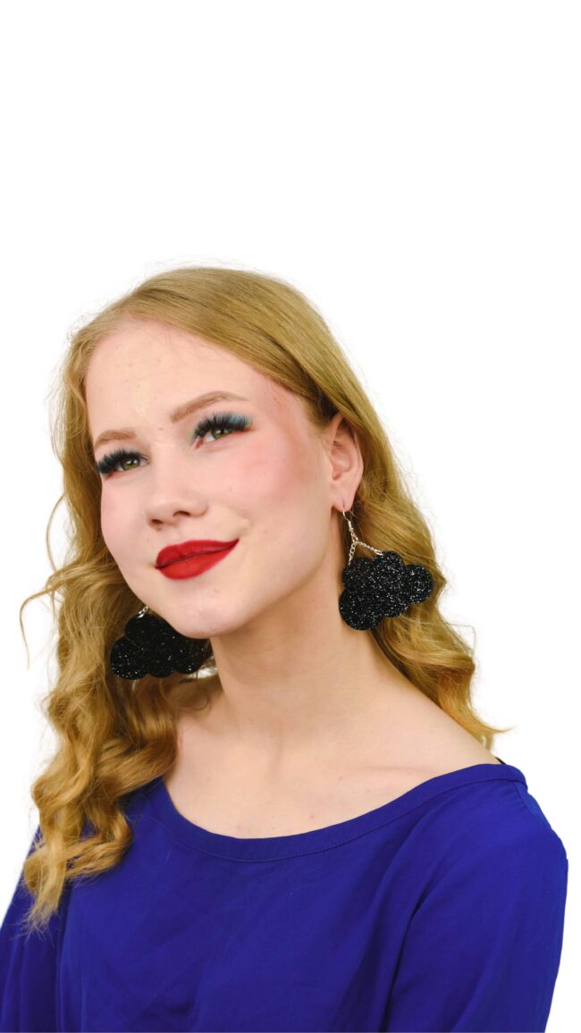 glitter-pilvi-musta-malli pilvi-isot-glitter-korvakorut-musta-malli