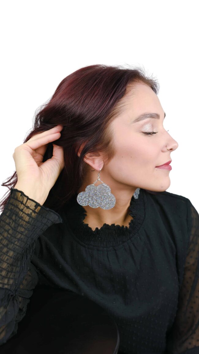 pilvi roikkuvat korvakorut isot hopea pilvi roikkuvat korvakorut isot hopea