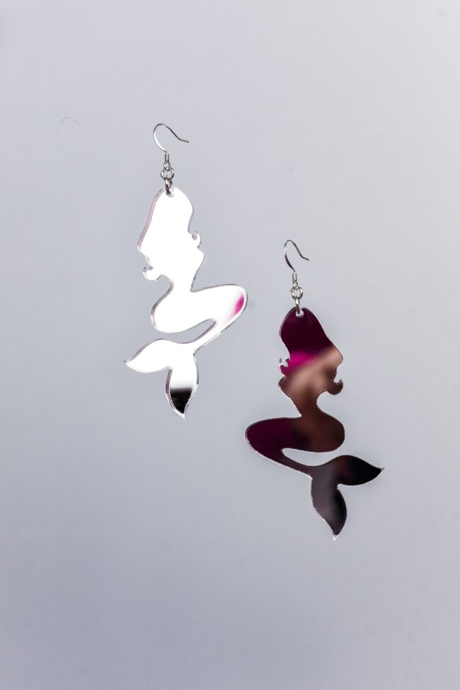 Merenneito Isot Korvakorut hopea peili titiMadam Jewelry Merenneito Isot Korvakorut hopea peili titiMadam Jewelry