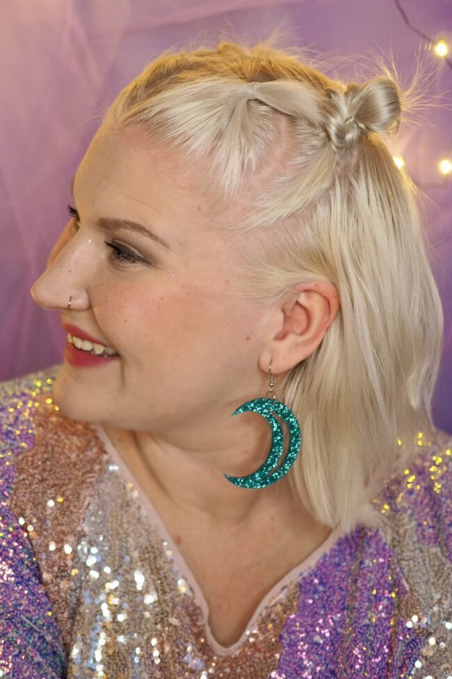 Glitter Kuu Isot Korvakorut jade titiMadam Jewelry Glitter Kuu Isot Korvakorut jade titiMadam Jewelry