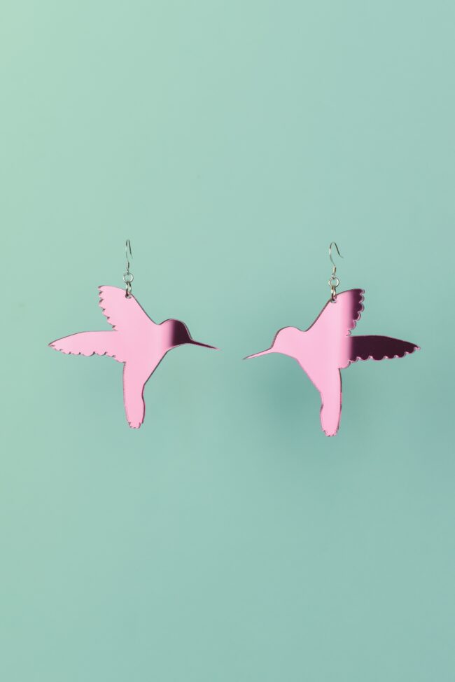 Vilma Kolibri isot korvakorut pinkki peili titiMadam Jewelry Vilma Kolibri isot korvakorut pinkki peili titiMadam Jewelry