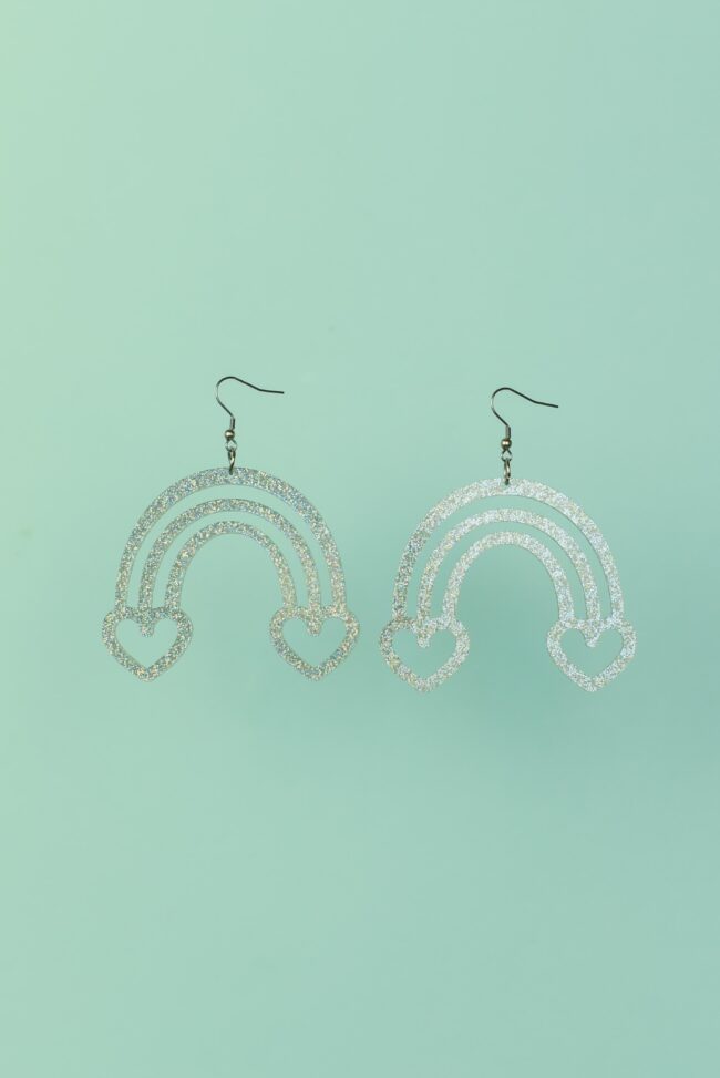 sateenkaari-hopea-glitter-korvakorut-koukkukiinnitys glitter Sateenkaari korvakorut hopea glitter titiMadam Jewelry