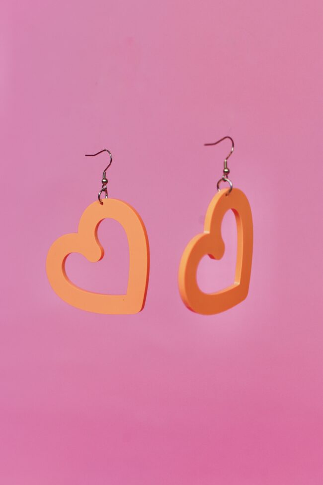 Isot Sydän Korvakorut Persikka titiMadam Jewelry Isot Sydän Korvakorut Persikka titiMadam Jewelry