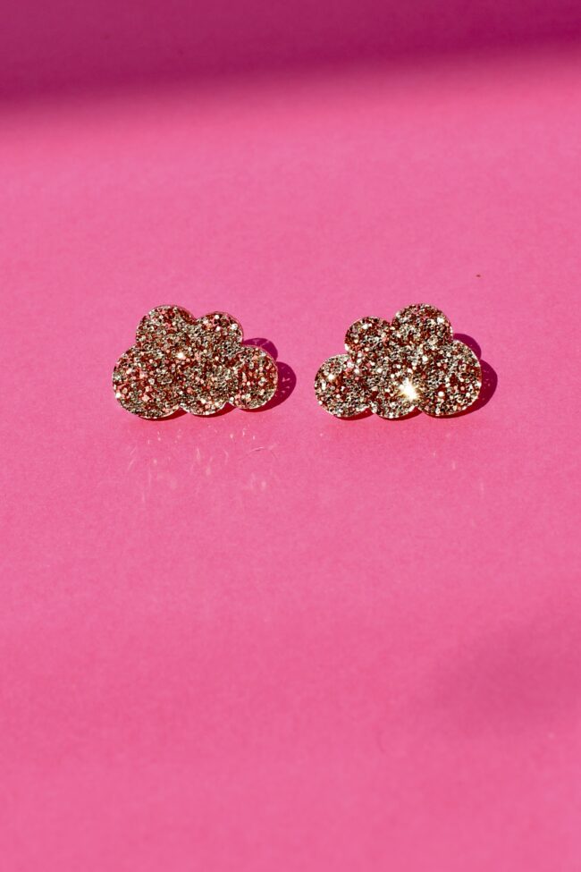 Pienet Pilvi glitter Nappikorvakorut kulta titiMadam Jewelry Pienet Pilvi glitter Nappikorvakorut kulta titiMadam Jewelry