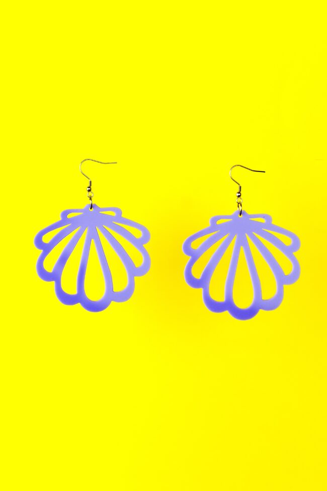 Isot Simpukka korvakorut laventeli titiMadam Jewelry Isot Simpukka korvakorut laventeli titiMadam Jewelry