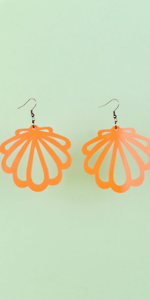 Simpukka korvakorut persikka titiMadam Jewelry