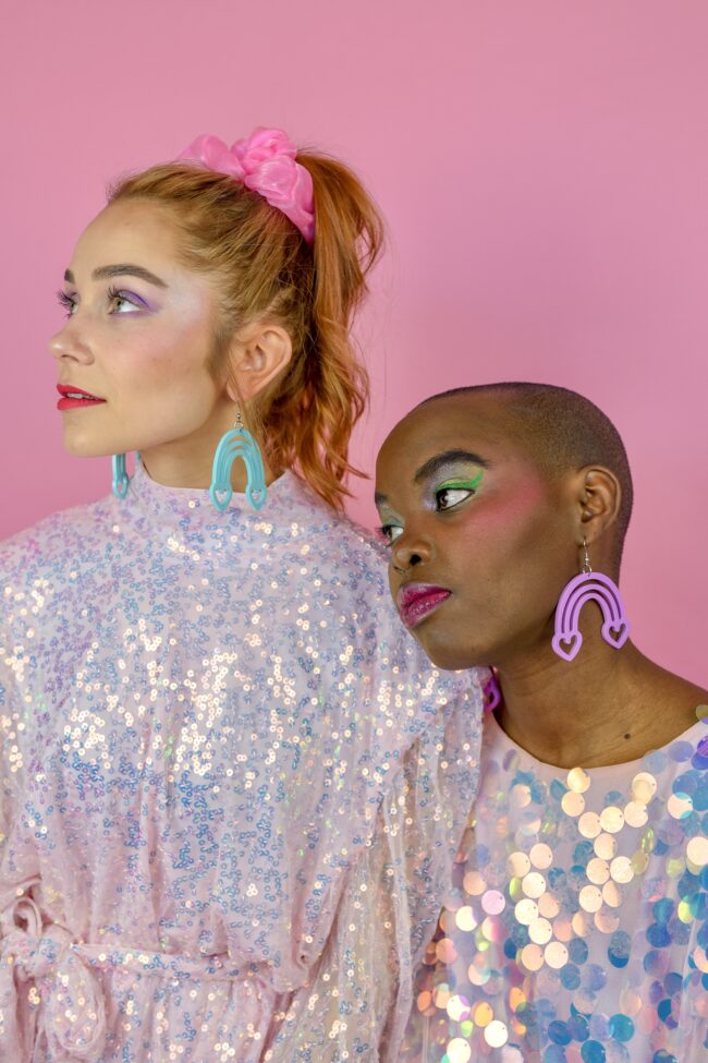 Sateenkaari statement korvakorut pastel minttu purkkapinkki korvakorut titiMadam Sateenkaari statement korvakorut pastel minttu purkkapinkki korvakorut titiMadam