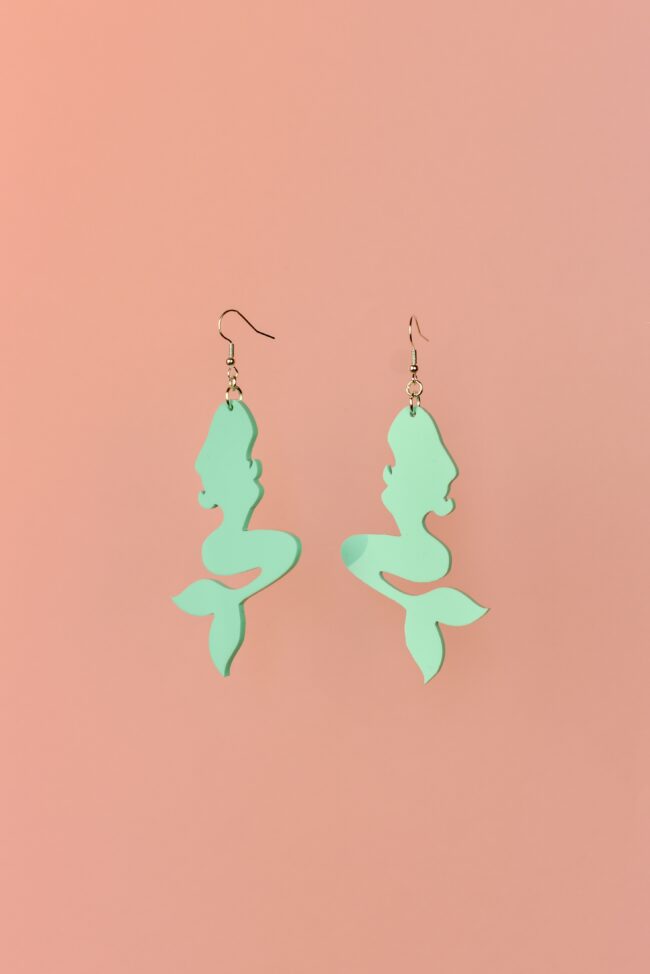 Isot Merenneito korvakorut minttu titiMadam Jewelry