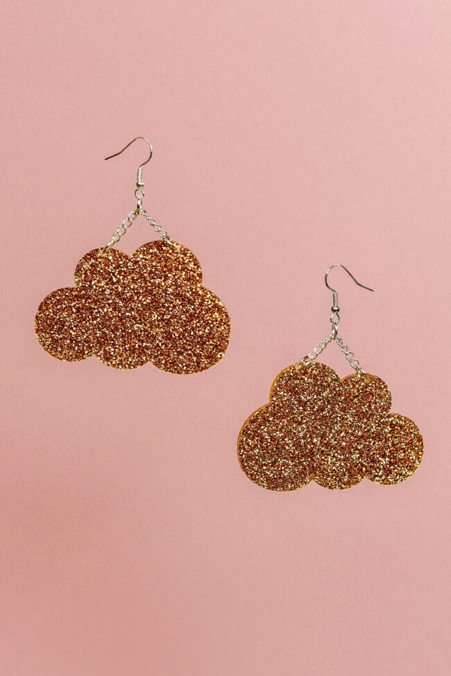 Isot Pilvi Glitter korvakorut Kulta titiMadam Jewelry Isot Pilvi Glitter korvakorut Kulta titiMadam Jewelry