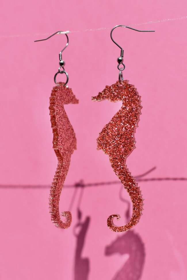 Sara Merihevonen Glitter Ruusukulta Isot Eläin Korvakorut titiMadam Jewelry Sara Merihevonen Glitter Ruusukulta Isot Eläin Korvakorut titiMadam Jewelry