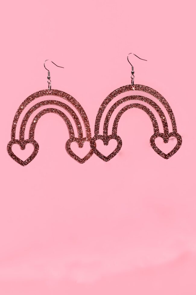 Sateenkaari statement korvakorut ruusukulta glitter korvakorut titiMadam Sateenkaari statement korvakorut ruusukulta glitter korvakorut titiMadam