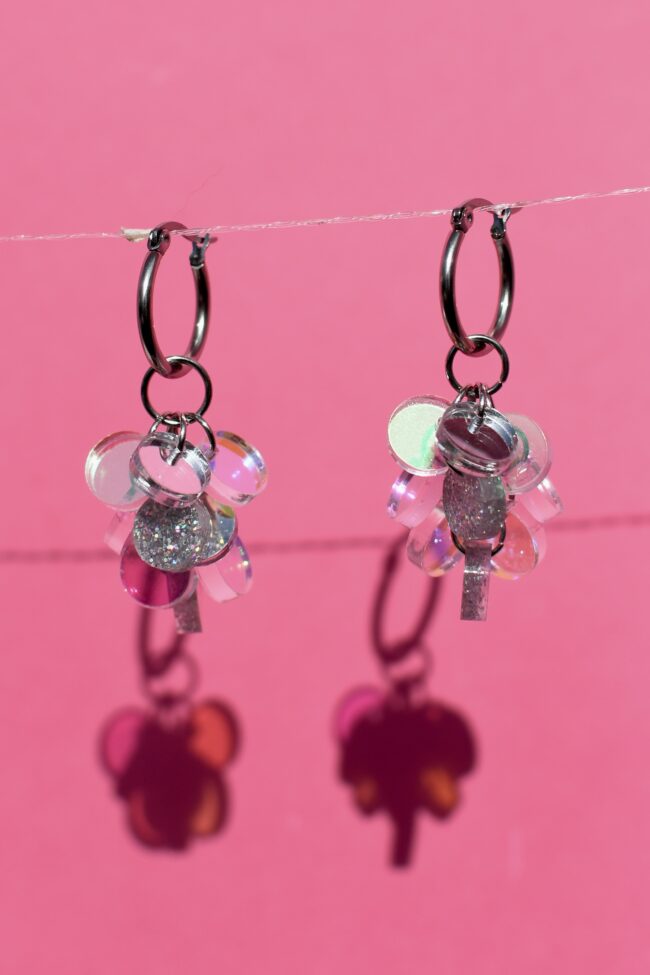 DOP GRAPE Silver Moniosaiset Moniväriset Korvakorut Renkaalla titiMadam Jewelry DOP GRAPE Silver Moniosaiset Moniväriset Korvakorut Renkaalla titiMadam Jewelry