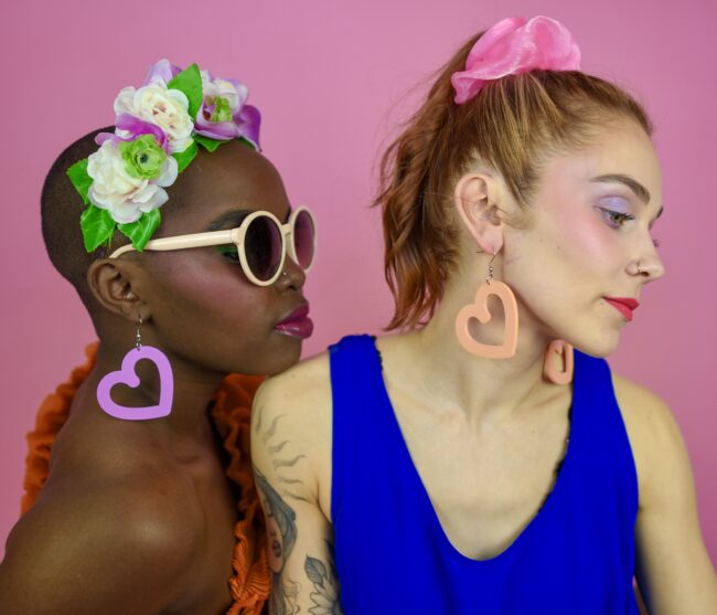 Isot Sydän Korvakorut Pastellisävyt titiMadam Jewelry Isot Sydän Korvakorut Pastellisävyt titiMadam Jewelry