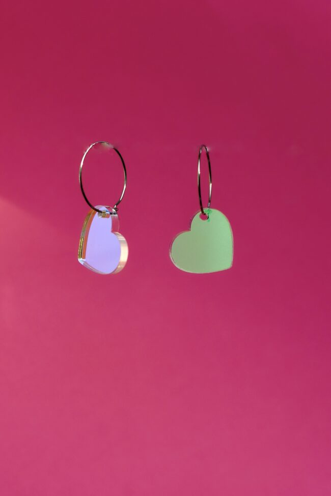 Pienet Roikkuvat Sydän Korvakorut Hologram titiMadam Jewelry Pienet Roikkuvat Sydän Korvakorut Hologram titiMadam Jewelry