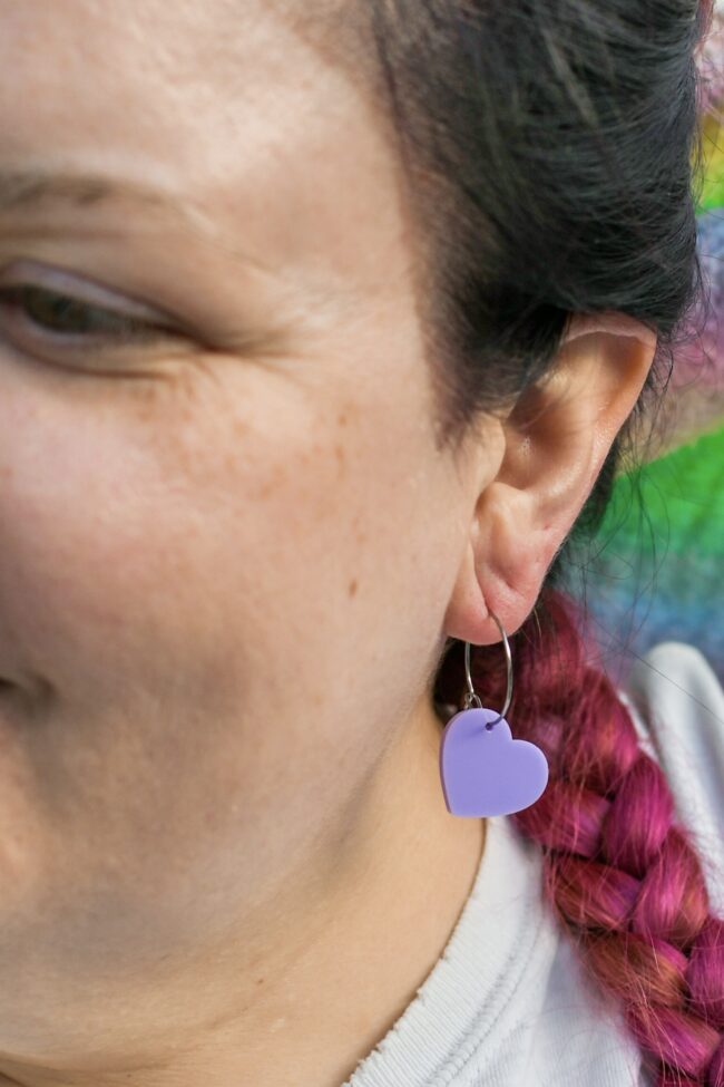 Pienet Roikkuvat Sydän Korvakorut Laventeli titiMadam Jewelry Pienet Roikkuvat Sydän Korvakorut Laventeli titiMadam Jewelry