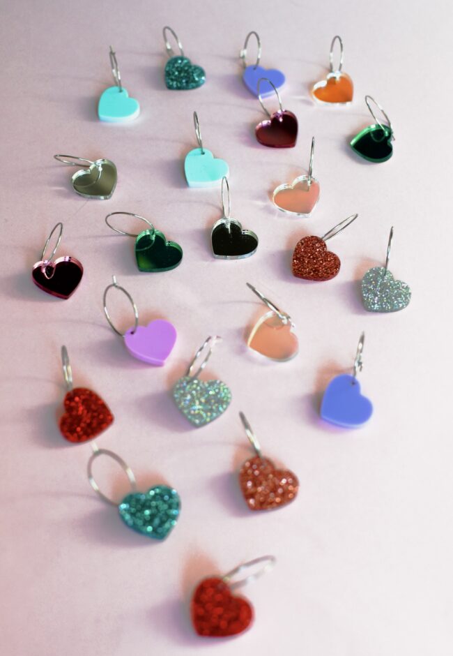 Pienet Roikkuvat Sydän Korvakorut Renkaalla titiMadam Jewelry Pienet Roikkuvat Sydän Korvakorut Renkaalla titiMadam Jewelry