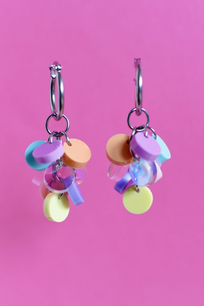 DOP GRAPE pastel Moniosainen Korvakoru Renkaalla titiMadam DOP GRAPE pastel Moniosainen Korvakoru Renkaalla titiMadam