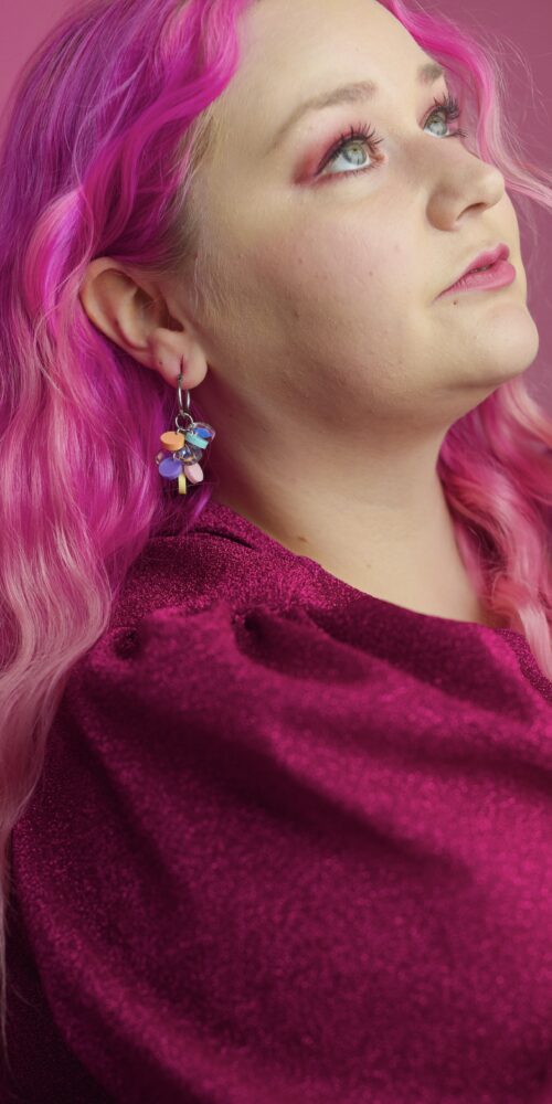 DOP GRAPE Pastel Monivärinen Moniosainen Näyttävä Korvakorut Renkaalla titiMadam Jewelry