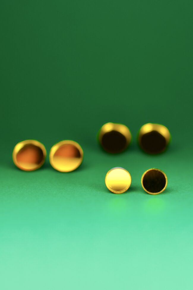 Keltaiset Pyöreät Nappikorvakorut Useita Kokoja Super pieni titiMadam Jewelry Keltaiset Pyöreät Nappikorvakorut Useita Kokoja titiMadam Jewelry