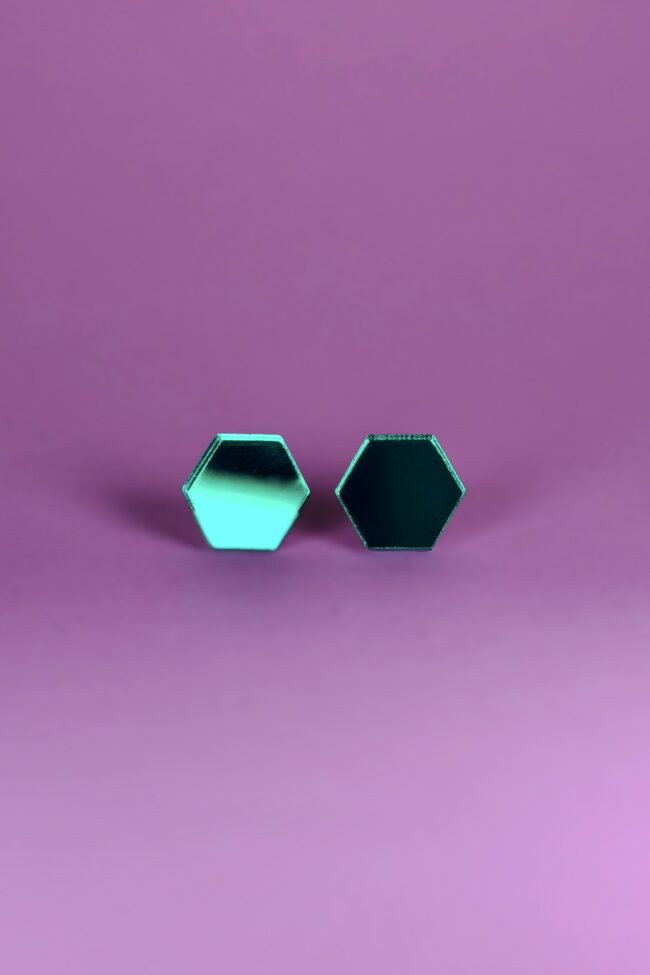 Kuutio Nappikorvakorut Vihreä Peili titiMadam Jewelry Kuutio Nappikorvakorut Vihreä Peili titiMadam Jewelry