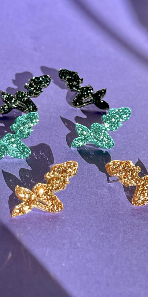 Pienet Merenneito Glitter Nappikorvakorut titiMadam Jewelry