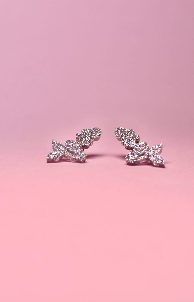 Pienet Glitter Merenneito Nappikorvakorut titiMadam Pienet Glitter Merenneito Nappikorvakorut titiMadam