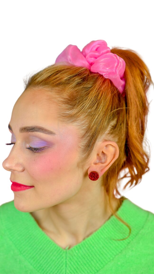 Pienet Pyöreät Punaiset Glitter Korvakorut titiMadam Jewelry Pienet Pyöreät Punaiset Glitter Korvakorut titiMadam Jewelry