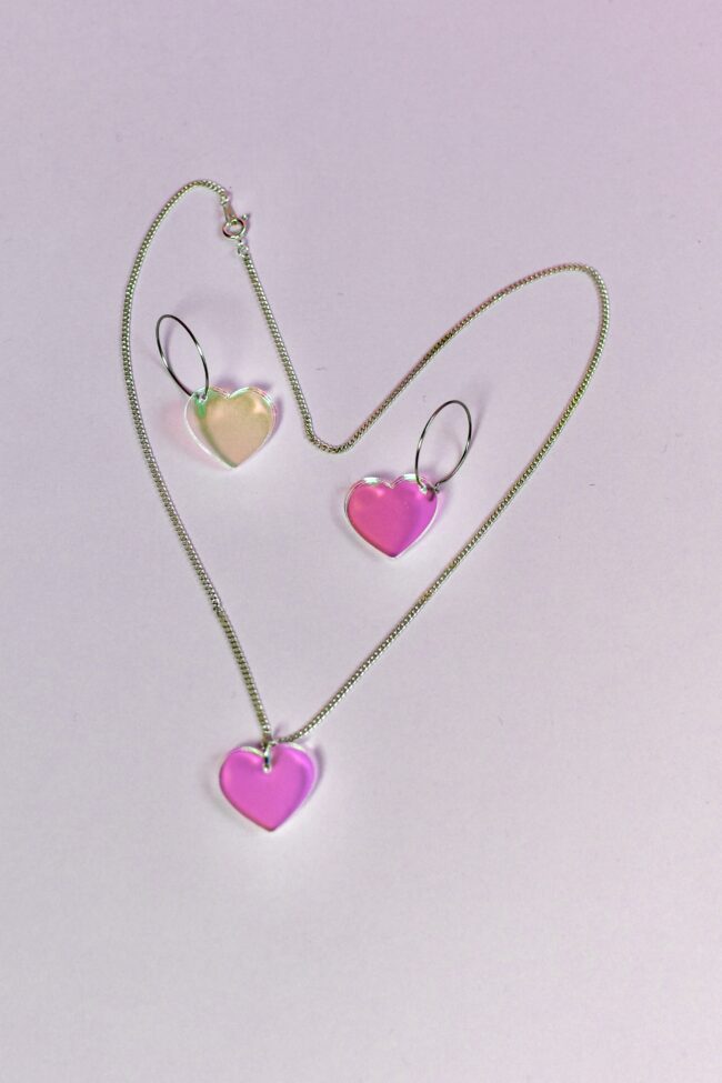 Pieni Sydän Kaulakoru Ja Korvakorut titiMadam Jewelry Pieni Sydän Kaulakoru Ja Korvakorut titiMadam Jewelry