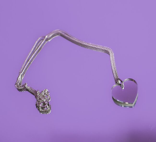 Sydän Kaulakoru Pieni Hopea Peili titiMadam Jewelry Sydän Kaulakoru Pieni Hopea Peili titiMadam Jewelry