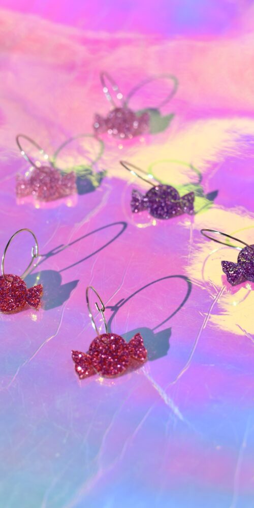 Glitter Karkki korvakorut renkaalla titiMadam Jewelry