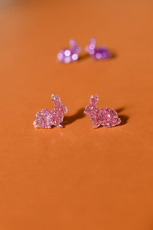 Glitter nappikorvakorut Pauliina Pupu Pienet eläin vaaleanpunainen titiMadam Glitter nappikorvakorut Pauliina Pupu Pienet eläin vaaleanpunainen titiMadam