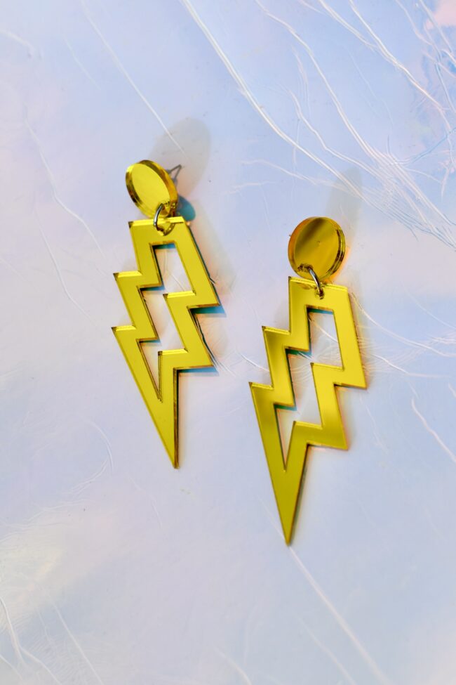 Keltaiset Isot Salama korvakorut titiMadam Jewelry Keltaiset Isot Salama korvakorut titiMadam Jewelry